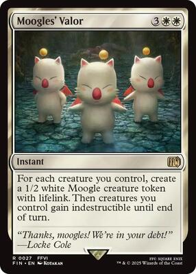 Moogles' Valor card from FINAL FANTASY