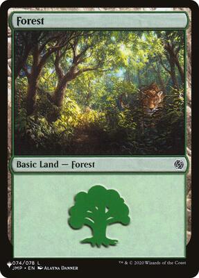 Forest (074) (JMP) card from The List Reprints