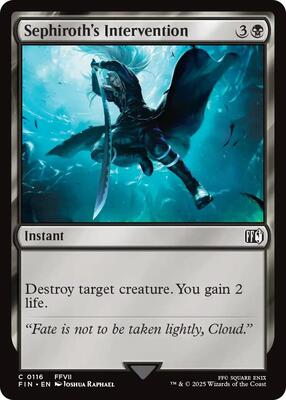 Sephiroth's Intervention card from FINAL FANTASY