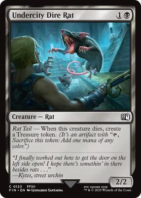 Undercity Dire Rat card from FINAL FANTASY