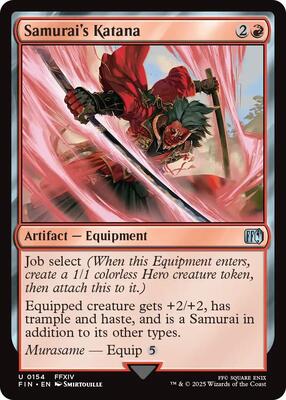 Samurai's Katana card from FINAL FANTASY