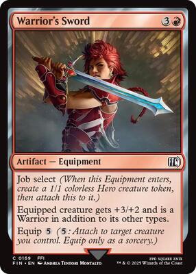 Warrior's Sword card from FINAL FANTASY