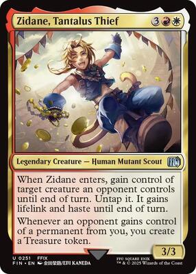 Zidane, Tantalus Thief card from FINAL FANTASY
