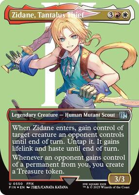 Zidane, Tantalus Thief (Borderless) (Surge Foil) card from FINAL FANTASY