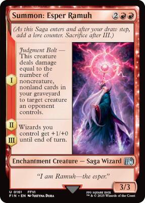 Summon: Esper Ramuh card from FINAL FANTASY