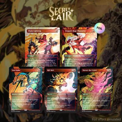 Secret Lair Drop: EVERYTHING IS ON FIRE - Rainbow Foil Edition card from Secret Lair Drop Series
