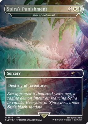 Spira's Punishment - Day of Judgment (Rainbow Foil) card from Secret Lair Drop Series