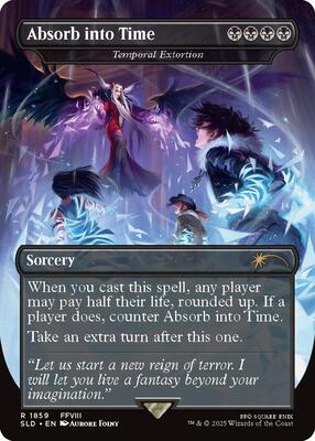 Absorb into Time - Temporal Extortion card from Secret Lair Drop Series