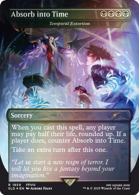 Absorb into Time - Temporal Extortion (Rainbow Foil) card from Secret Lair Drop Series