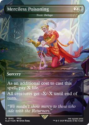 Merciless Poisoning - Toxic Deluge (Rainbow Foil) card from Secret Lair Drop Series