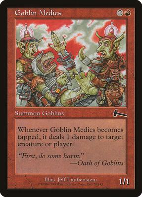 Goblin Medics card from Urza's Legacy