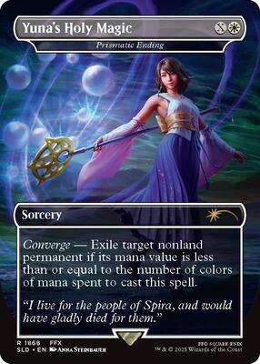 Yuna's Holy Magic - Prismatic Ending card from Secret Lair Drop Series