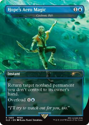 Hope's Aero Magic - Cyclonic Rift card from Secret Lair Drop Series