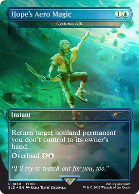 Hope's Aero Magic - Cyclonic Rift (Rainbow Foil) card from Secret Lair Drop Series