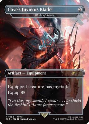 Clive's Invictus Blade - Blade of Selves card from Secret Lair Drop Series