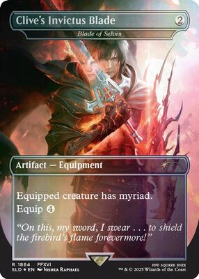 Clive's Invictus Blade - Blade of Selves (Rainbow Foil) card from Secret Lair Drop Series