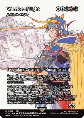 Warrior of Light - Jodah, the Unifier (Showcase) card from FINAL FANTASY: Through the Ages