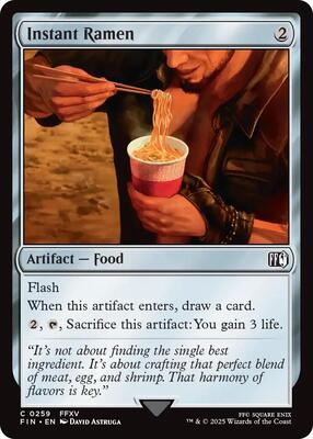 Instant Ramen card from FINAL FANTASY