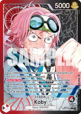 Koby (001) (Alternate Art) card from A Fist of Divine Speed