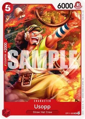 Usopp card from A Fist of Divine Speed