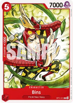 Bins card from A Fist of Divine Speed