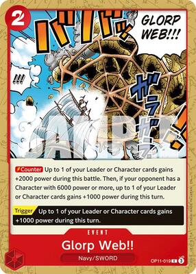 Glorp Web!! card from A Fist of Divine Speed