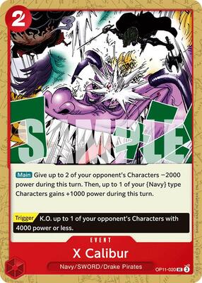 X Calibur card from A Fist of Divine Speed