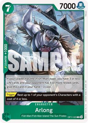 Arlong card from A Fist of Divine Speed