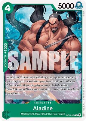 Aladine card from A Fist of Divine Speed