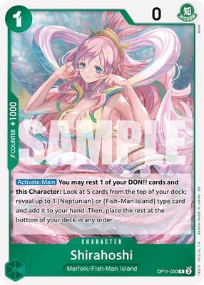 Shirahoshi (030) card from A Fist of Divine Speed