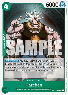 Hatchan card from A Fist of Divine Speed