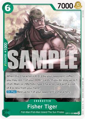 Fisher Tiger card from A Fist of Divine Speed