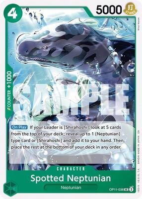 Spotted Neptunian card from A Fist of Divine Speed