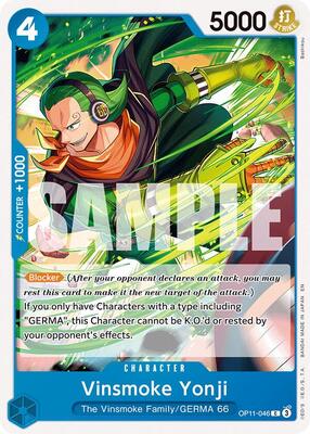 Vinsmoke Yonji card from A Fist of Divine Speed