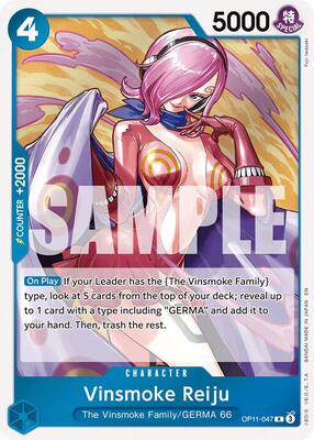 Vinsmoke Reiju card from A Fist of Divine Speed