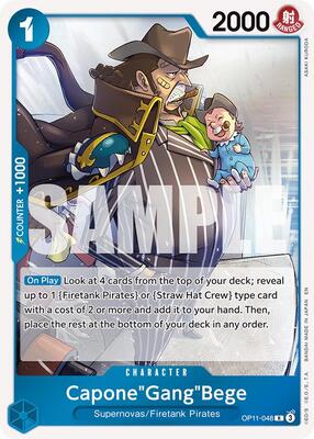 Capone"Gang"Bege (048) card from A Fist of Divine Speed