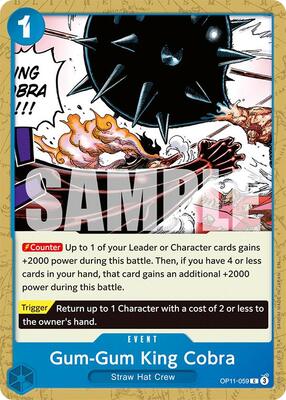 Gum-Gum King Cobra card from A Fist of Divine Speed