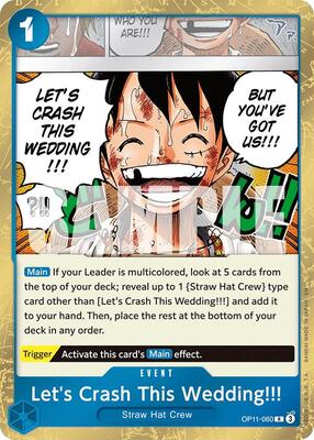 Let's Crash This Wedding!!! card from A Fist of Divine Speed