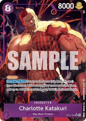 Charlotte Katakuri (067) (Alternate Art) card from A Fist of Divine Speed
