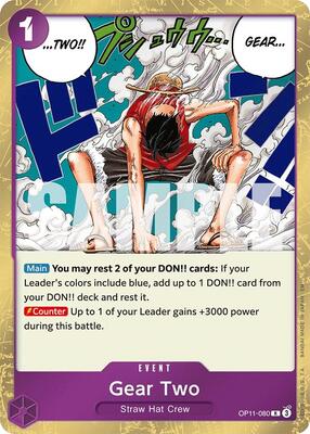 Gear Two card from A Fist of Divine Speed