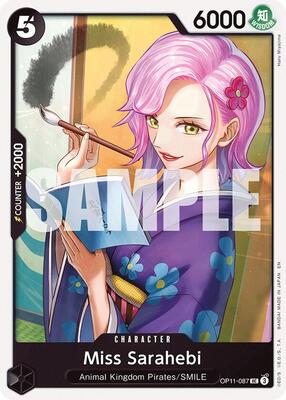 Miss Sarahebi card from A Fist of Divine Speed