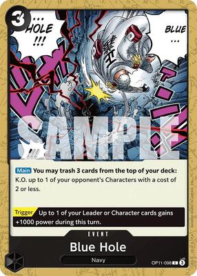 Blue Hole card from A Fist of Divine Speed