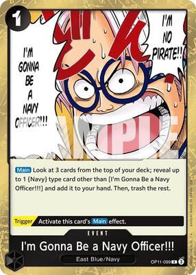 I'm Gonna Be a Navy Officer!!! card from A Fist of Divine Speed