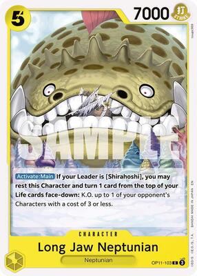 Long-Jaw Neptunian card from A Fist of Divine Speed