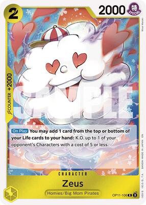 Zeus card from A Fist of Divine Speed