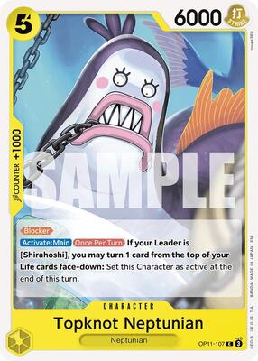 Topknot Neptunian card from A Fist of Divine Speed