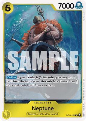 Neptune card from A Fist of Divine Speed