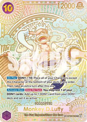 Monkey.D.Luffy (119) (SP) (Gold) card from A Fist of Divine Speed