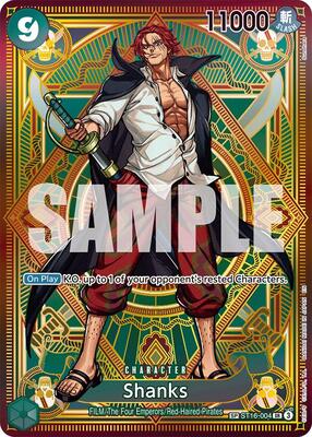 Shanks (SP) card from A Fist of Divine Speed