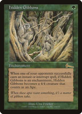 Hidden Gibbons card from Urza's Legacy
